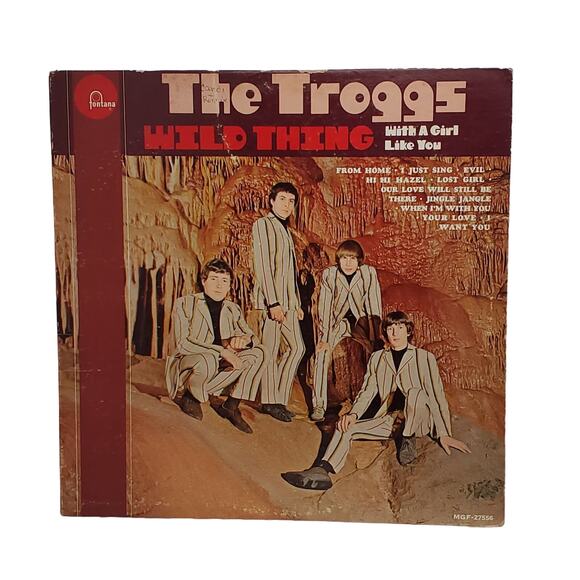 The Troggs Wild Thing LP Fontana Record MGF-27556 Original Insert - Picture 4 of 12